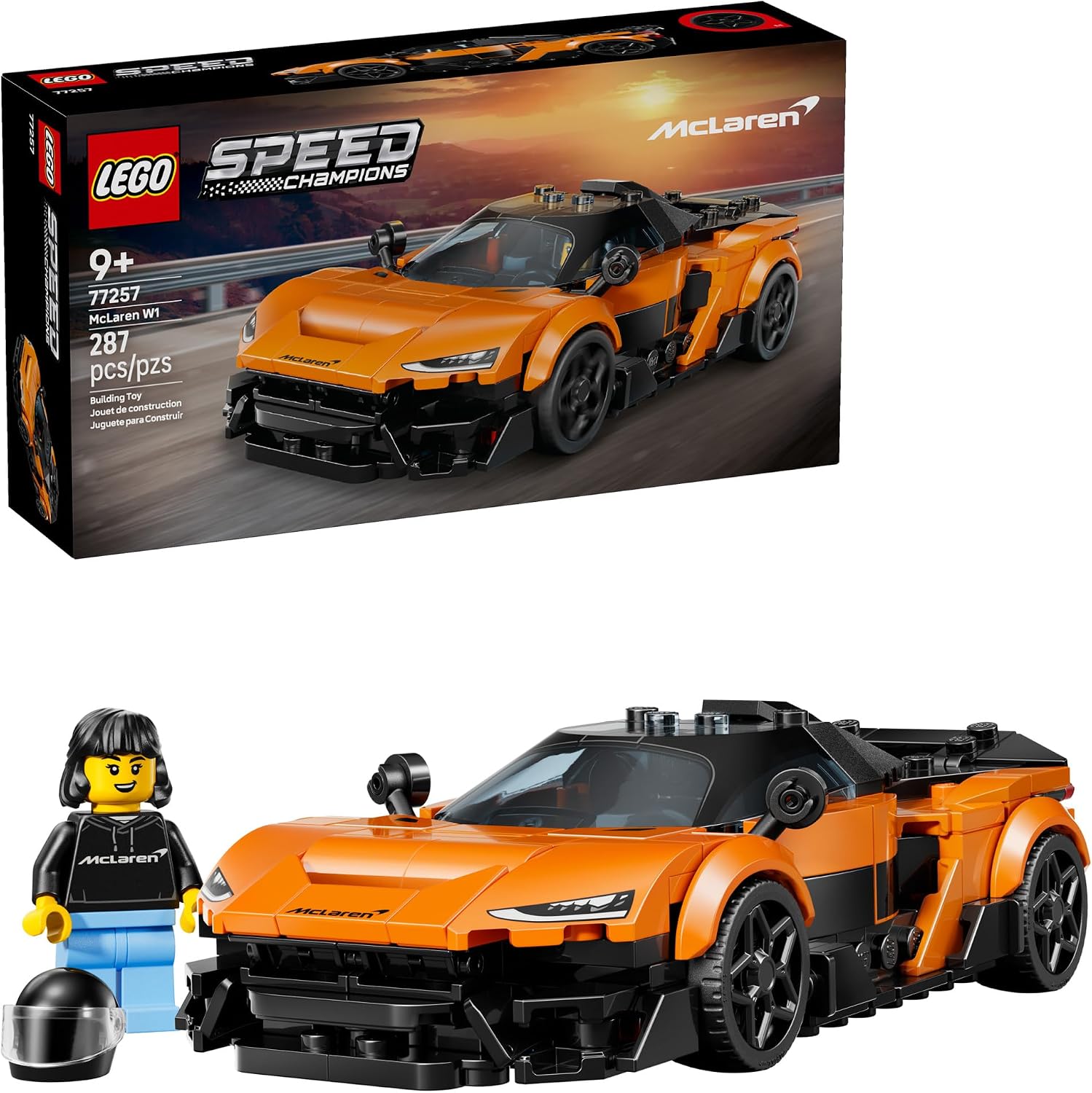 LEGO Speed Champions McLaren W1 Building Set 77257, product image 1