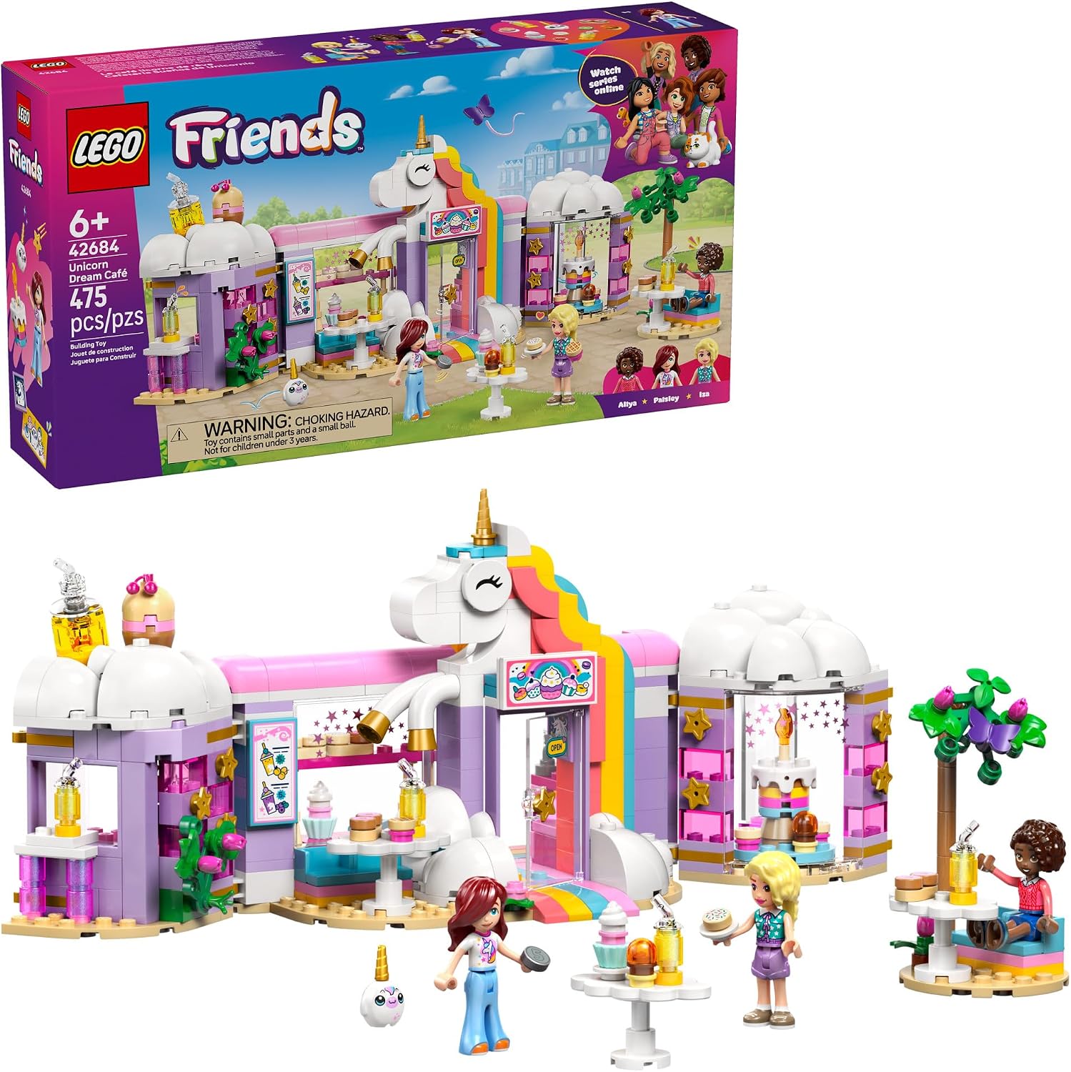 LEGO Friends Unicorn Dream Café Building Set 42684, product image 1