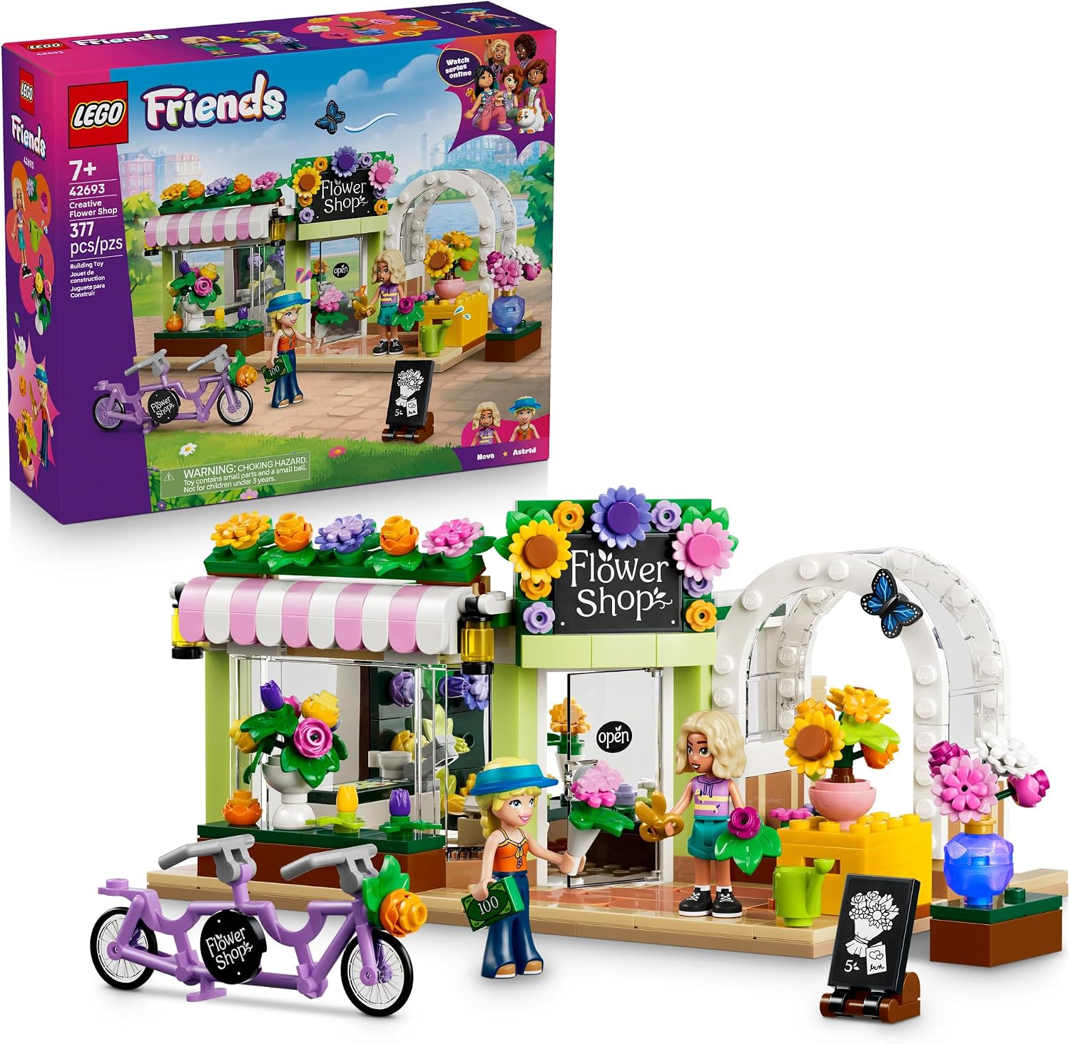 LEGO Friends Creative Flower Shop Building Set 42693, product image 1