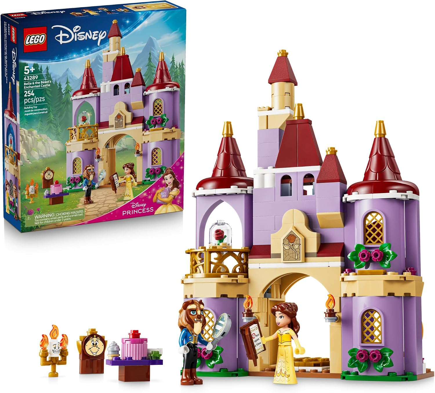 LEGO Disney Belle & Beast’s Enchanted Castle 43289, product image 1