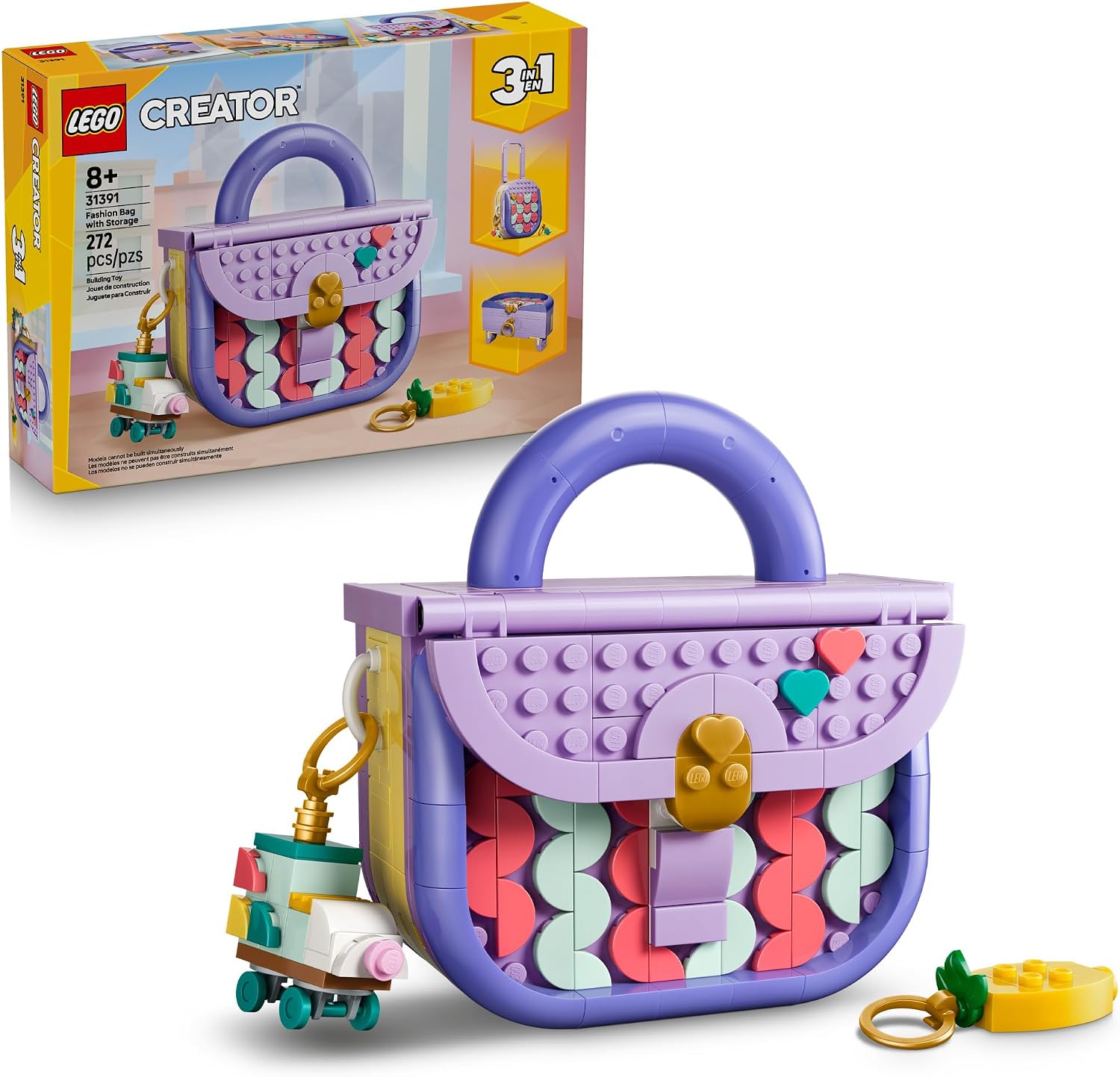LEGO Creator 3-in-1 Art Fashion Bag Set 31391, product image 1