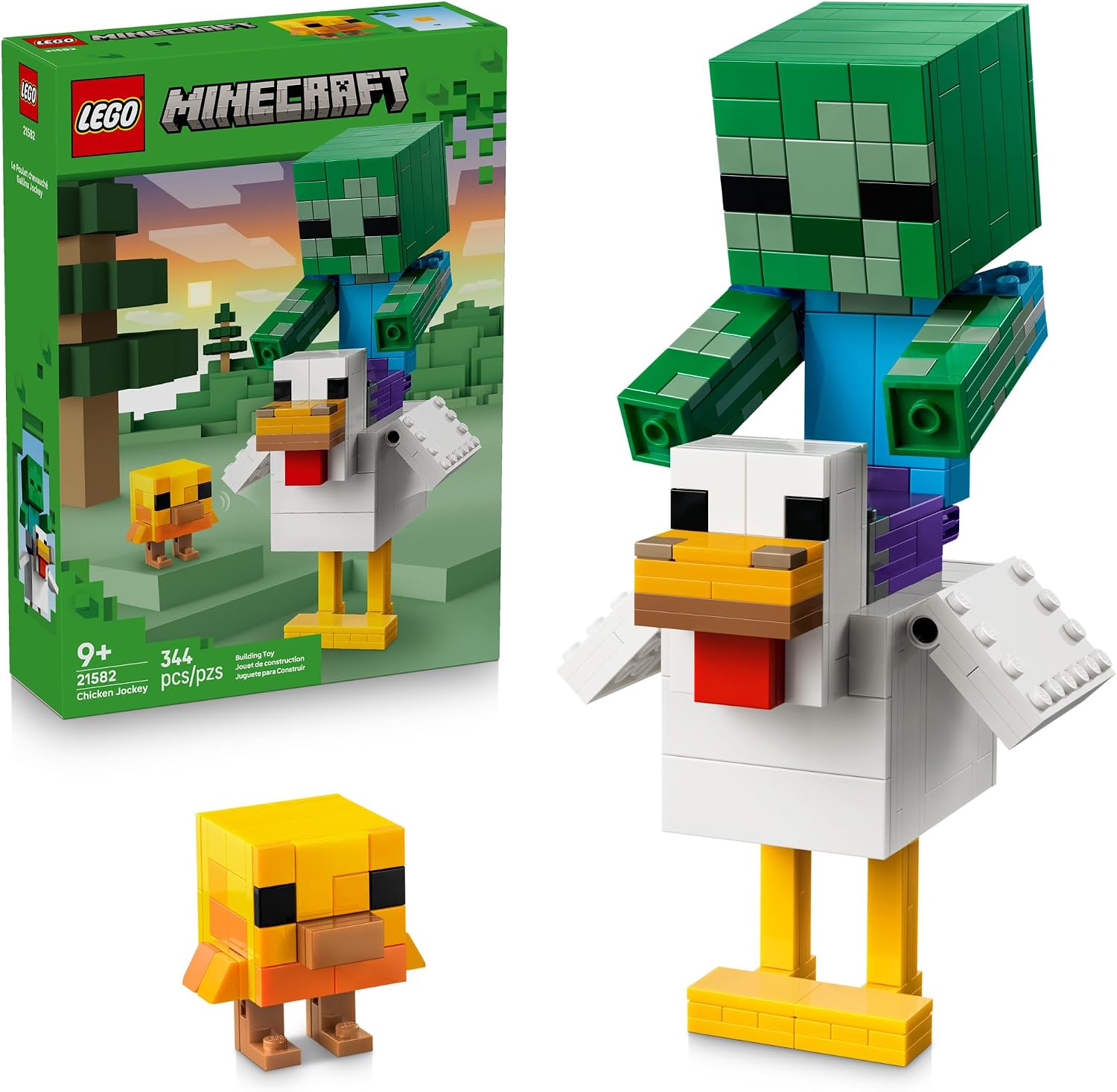 LEGO Minecraft Chicken Jockey Building Set 21582, product image 1