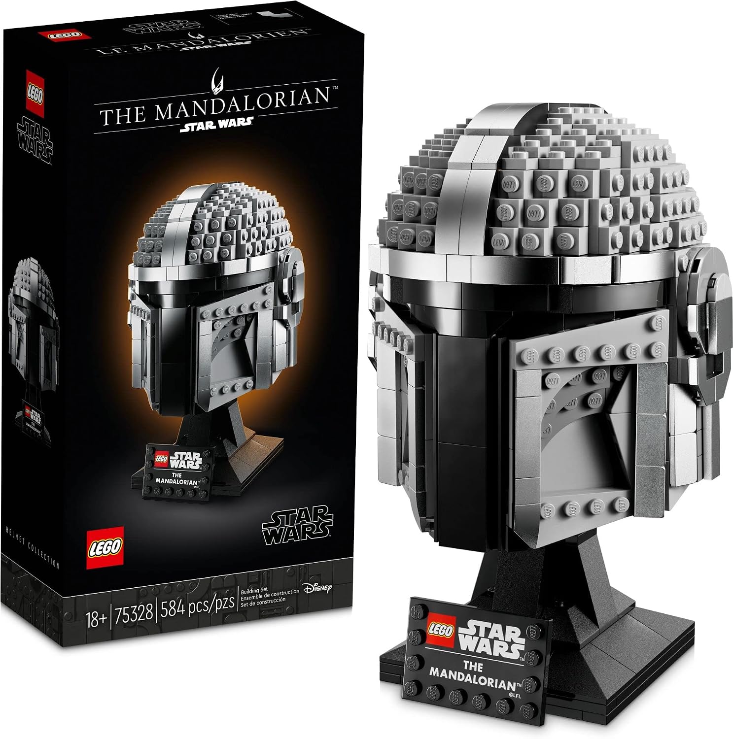 LEGO Star Wars The Mandalorian Helmet Set 75328, product image 1