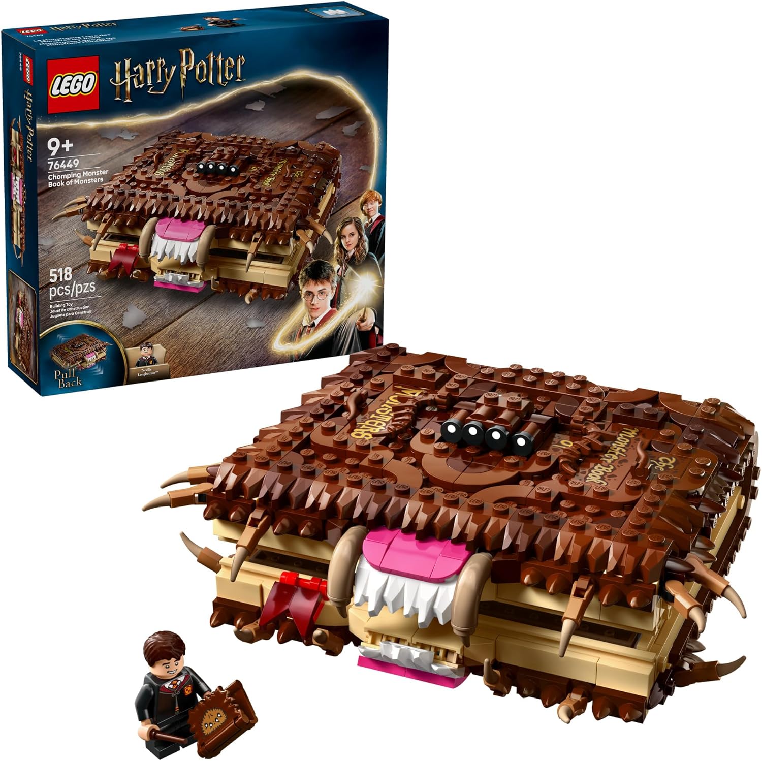 LEGO Harry Potter Chomping Monster Book Building Set 76449, product image 1