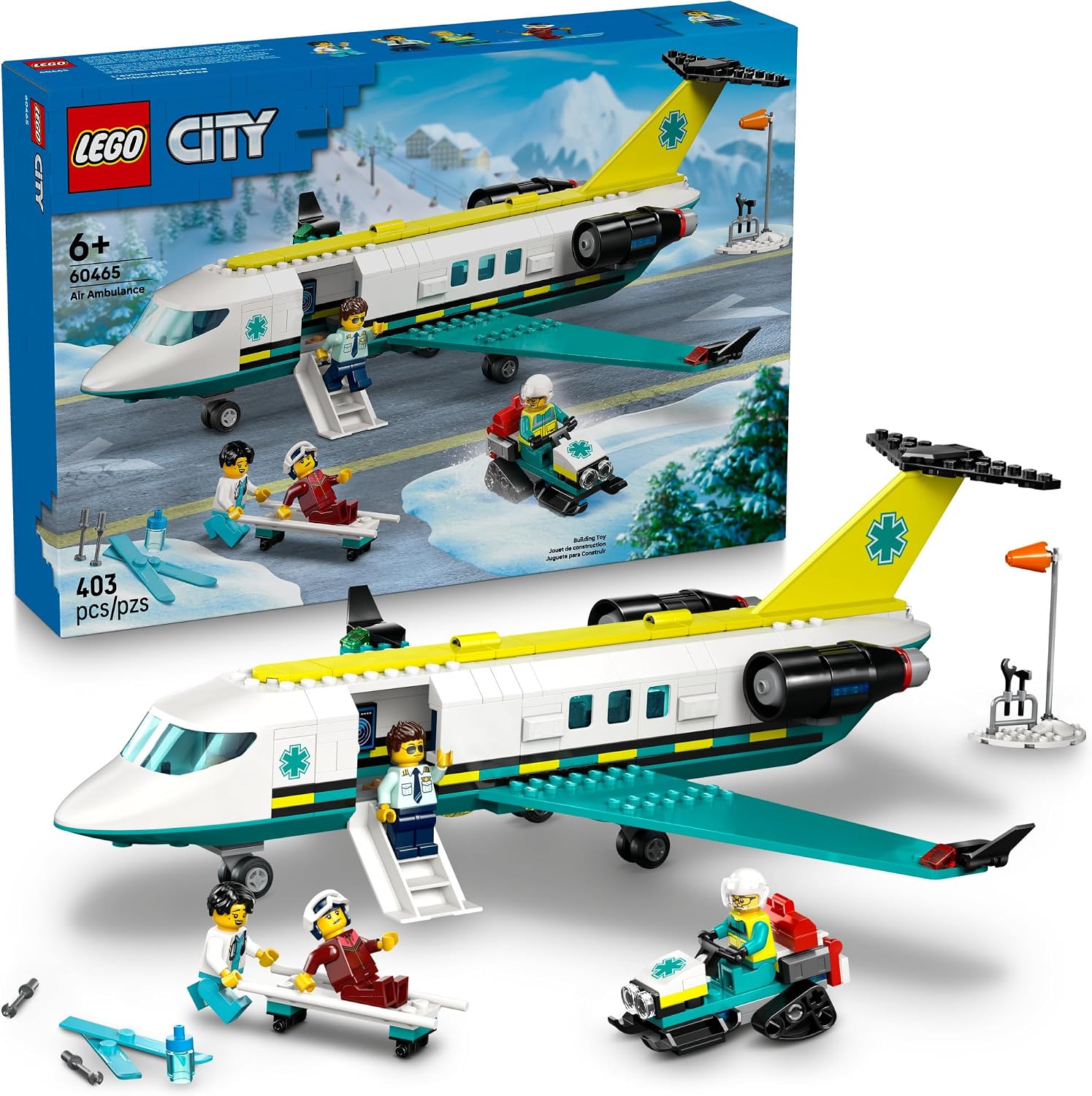 LEGO City Emergency Air Ambulance Airplane Set 60465, product image 1