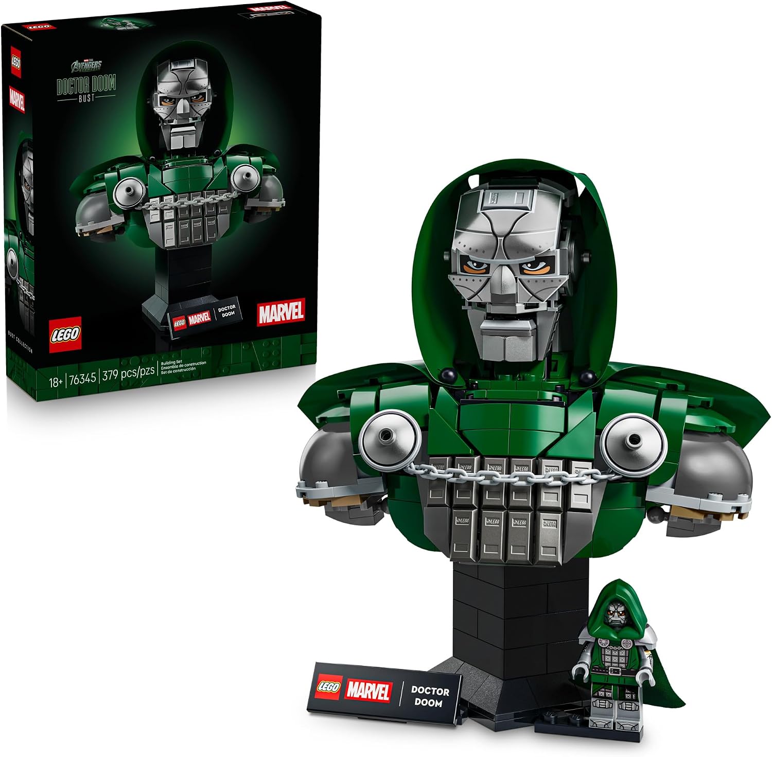 LEGO Marvel Doctor Doom Bust Building Set 76345, product image 1