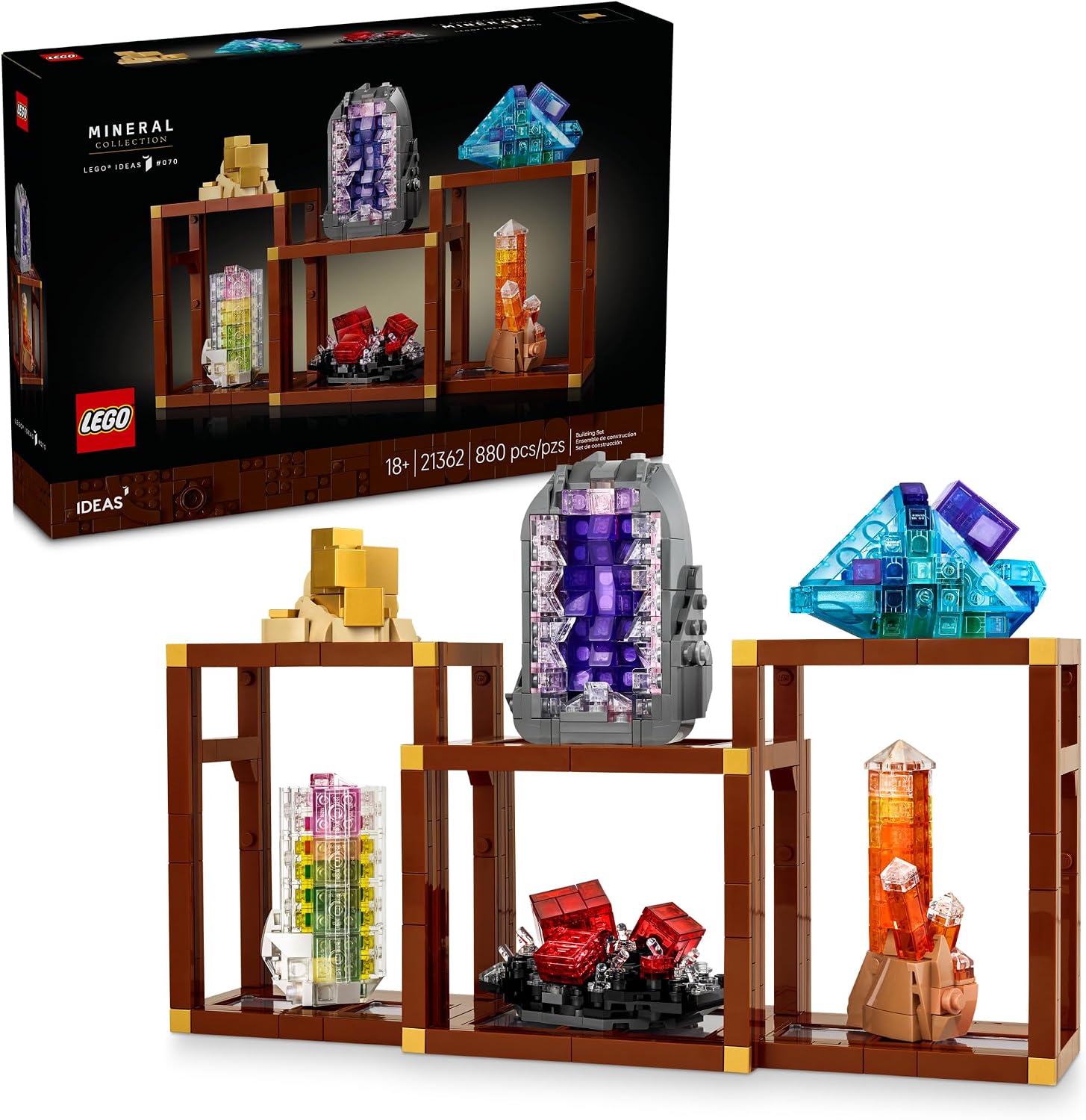 LEGO Ideas Mineral Collection Set 21362, product image 1