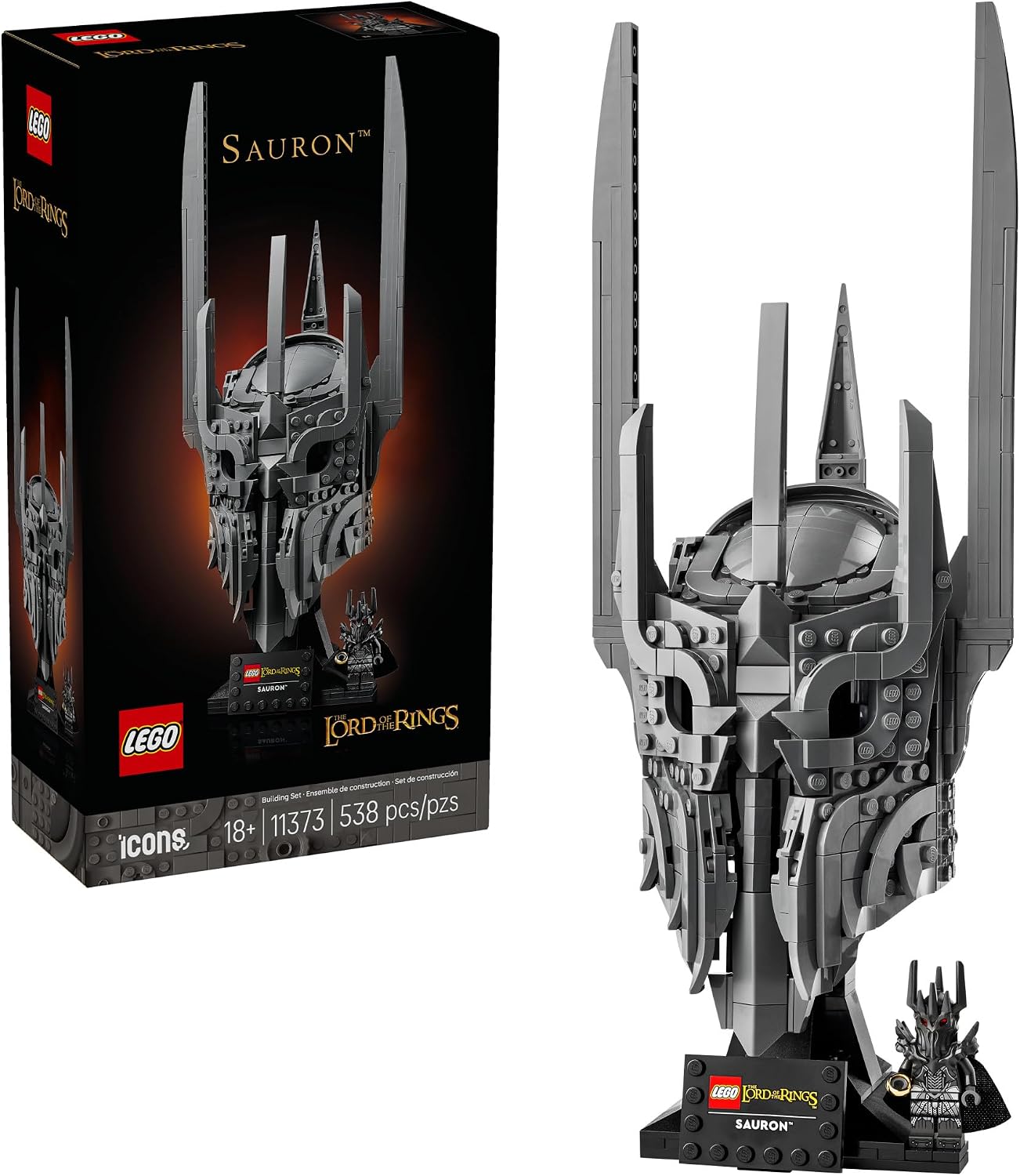 LEGO Icons The Lord of the Rings: Sauron’s Helmet Set 11373, product image 1