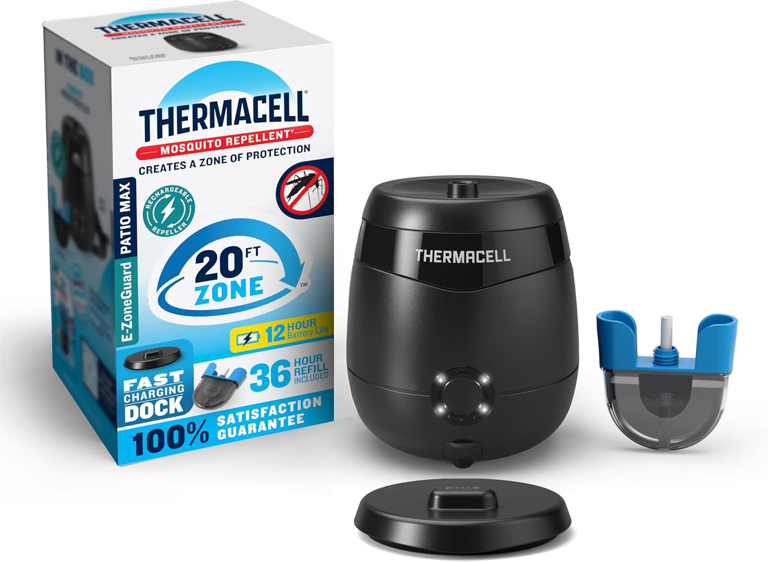 Thermacell E-ZoneGuard Patio Max Mosquito Repeller with Dock