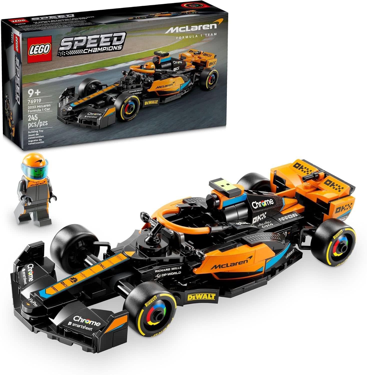 LEGO Speed Champions 2023 McLaren F1 Race Car 76919