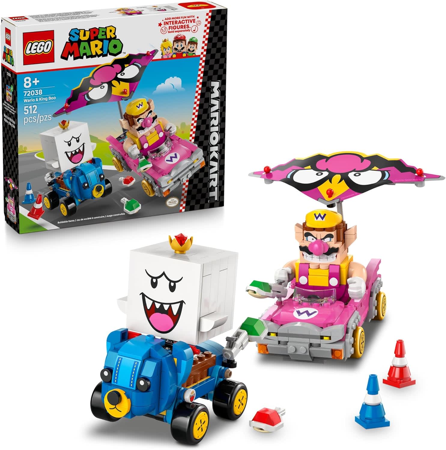 LEGO Super Mario Wario & King Boo Mario Kart Set 72038