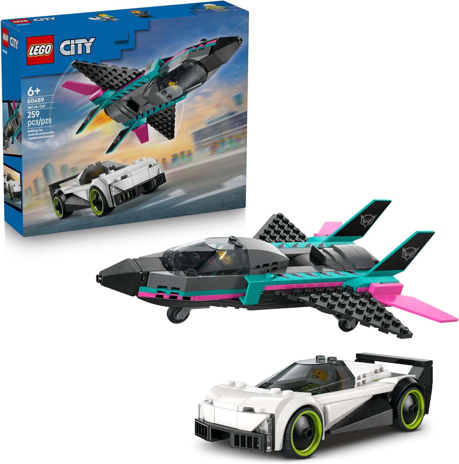 LEGO City Jet vs. Car Building Set 60489
