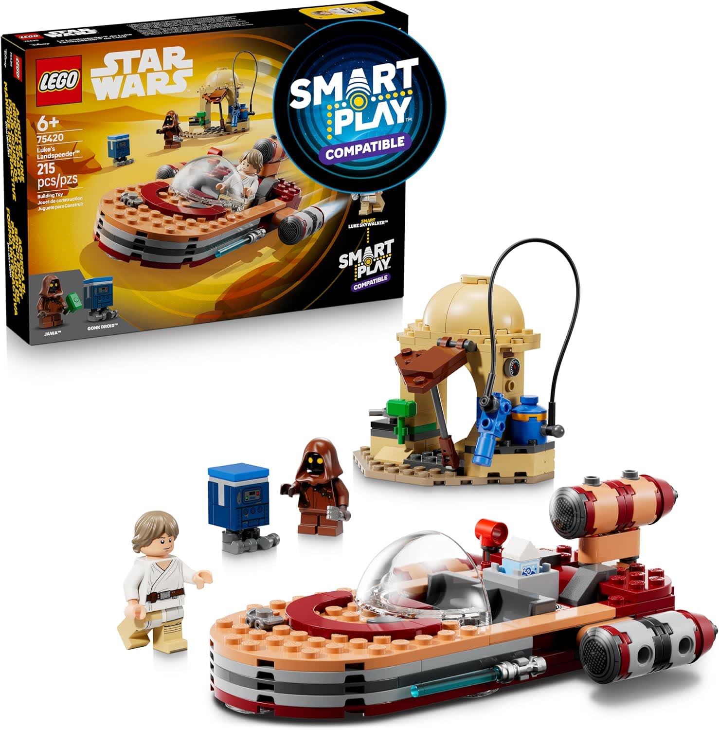 LEGO Star Wars SMART Play Luke’s Landspeeder Set 75420