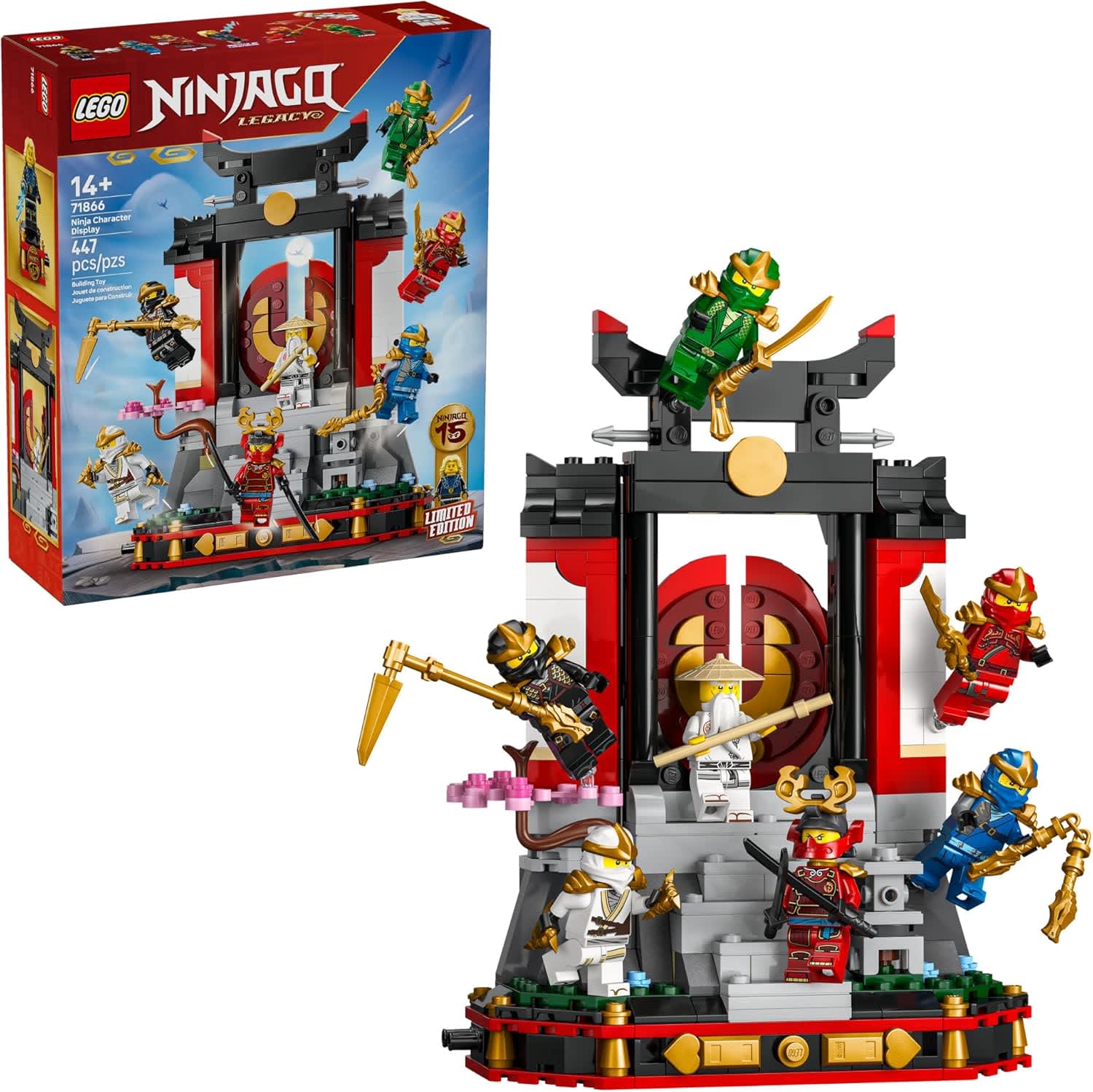 LEGO NINJAGO 15th Anniversary Ninja Character Display 71866