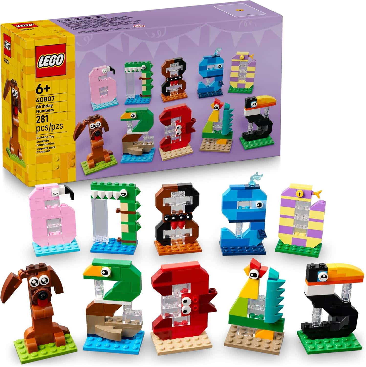 LEGO Birthday Numbers Building Set 40807