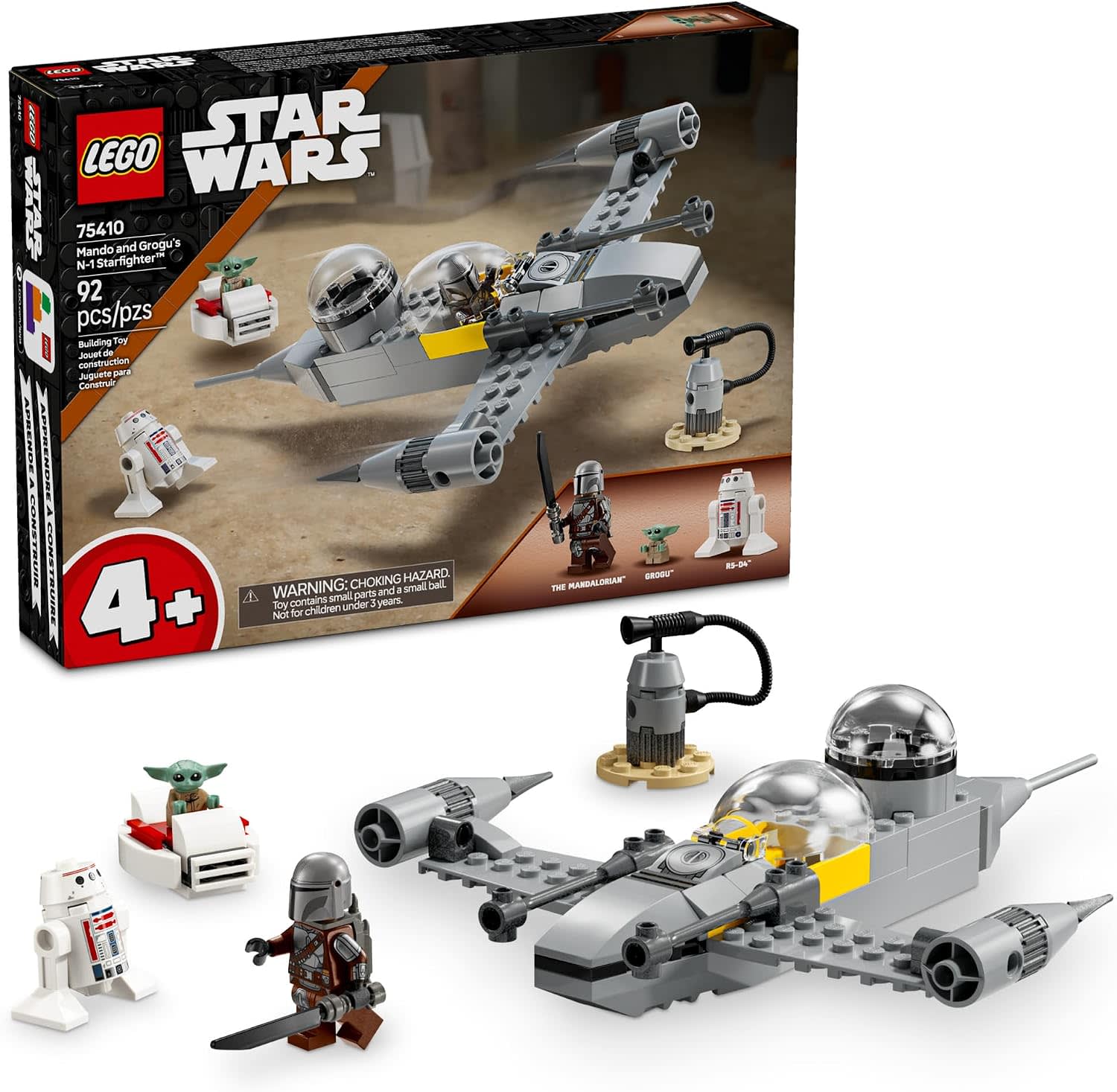 LEGO Star Wars Mando & Grogu’s N-1 Starfighter Set 75410