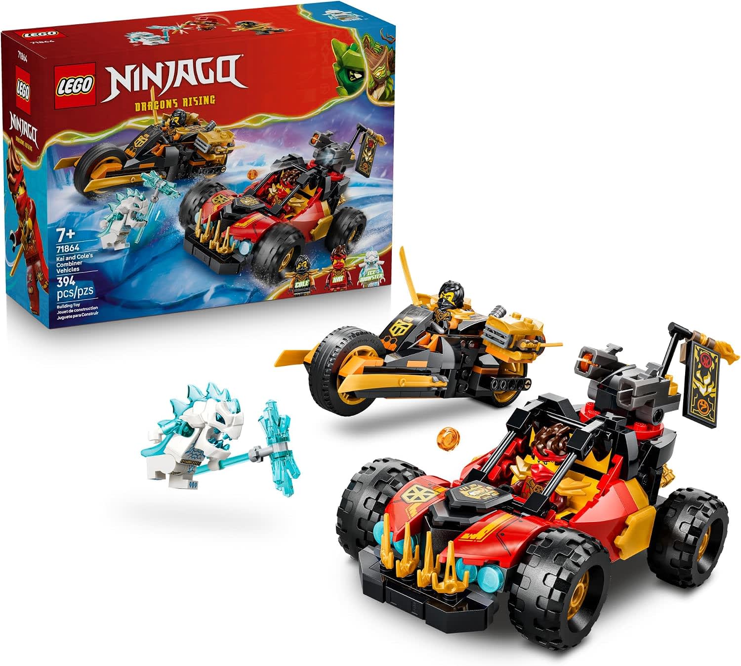 LEGO NINJAGO Kai & Cole’s Combiner Vehicles Set 71864