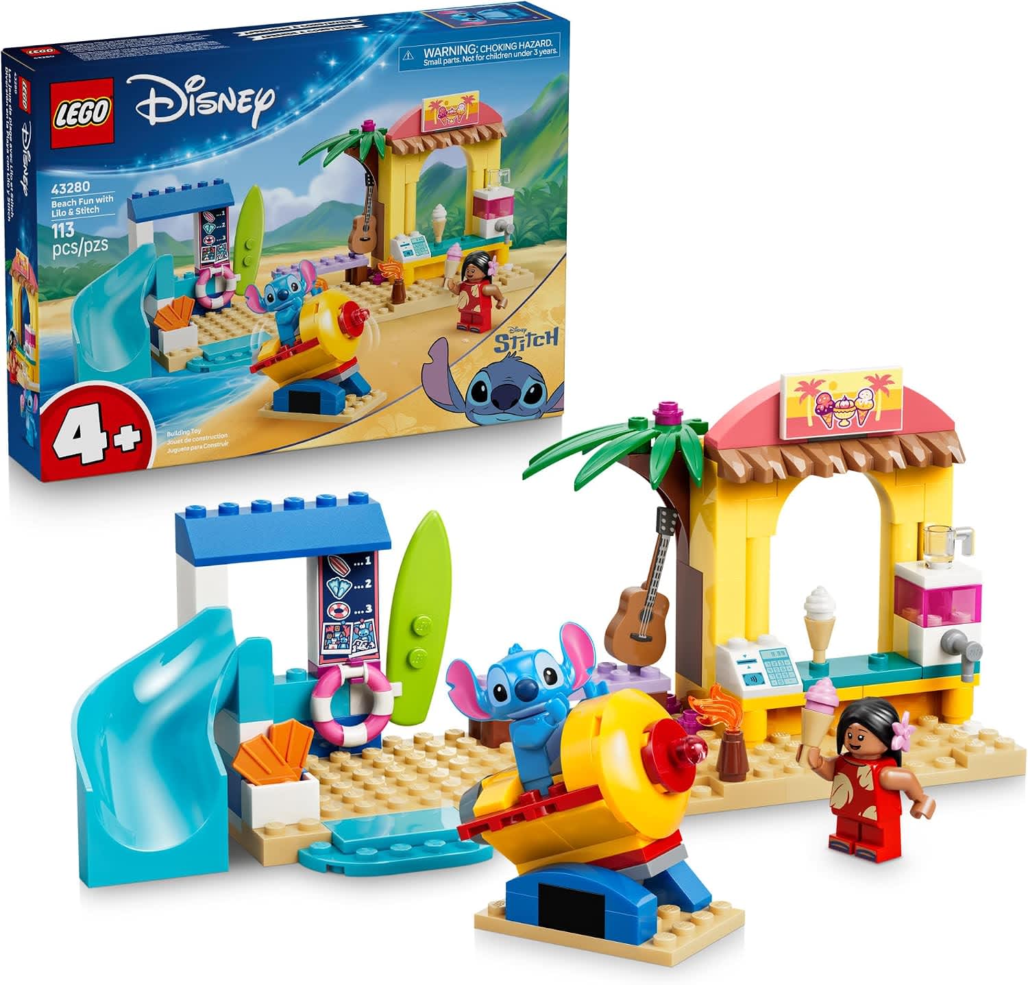 LEGO Disney Beach Fun with Lilo & Stitch Set 43280