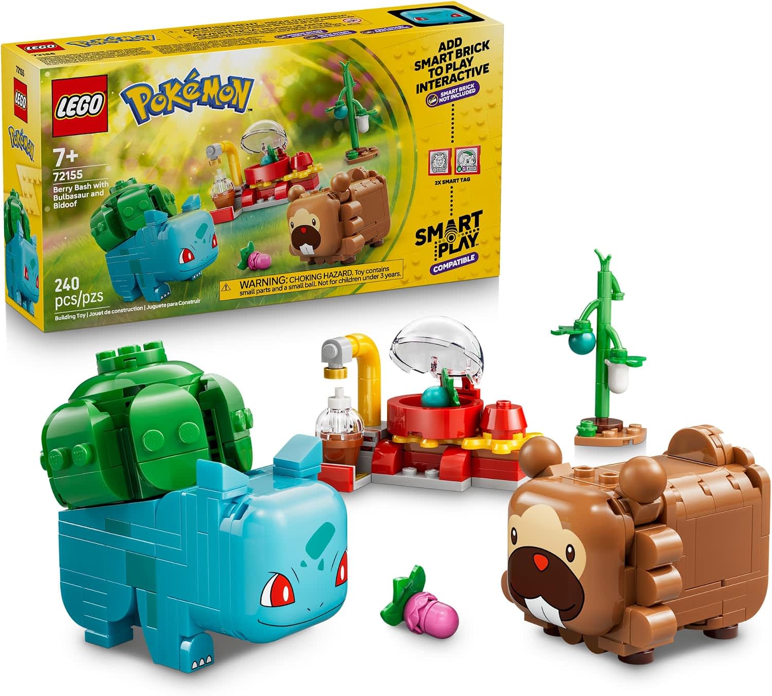 LEGO Pokémon SMART Play Berry Bash Bulbasaur & Bidoof 72155