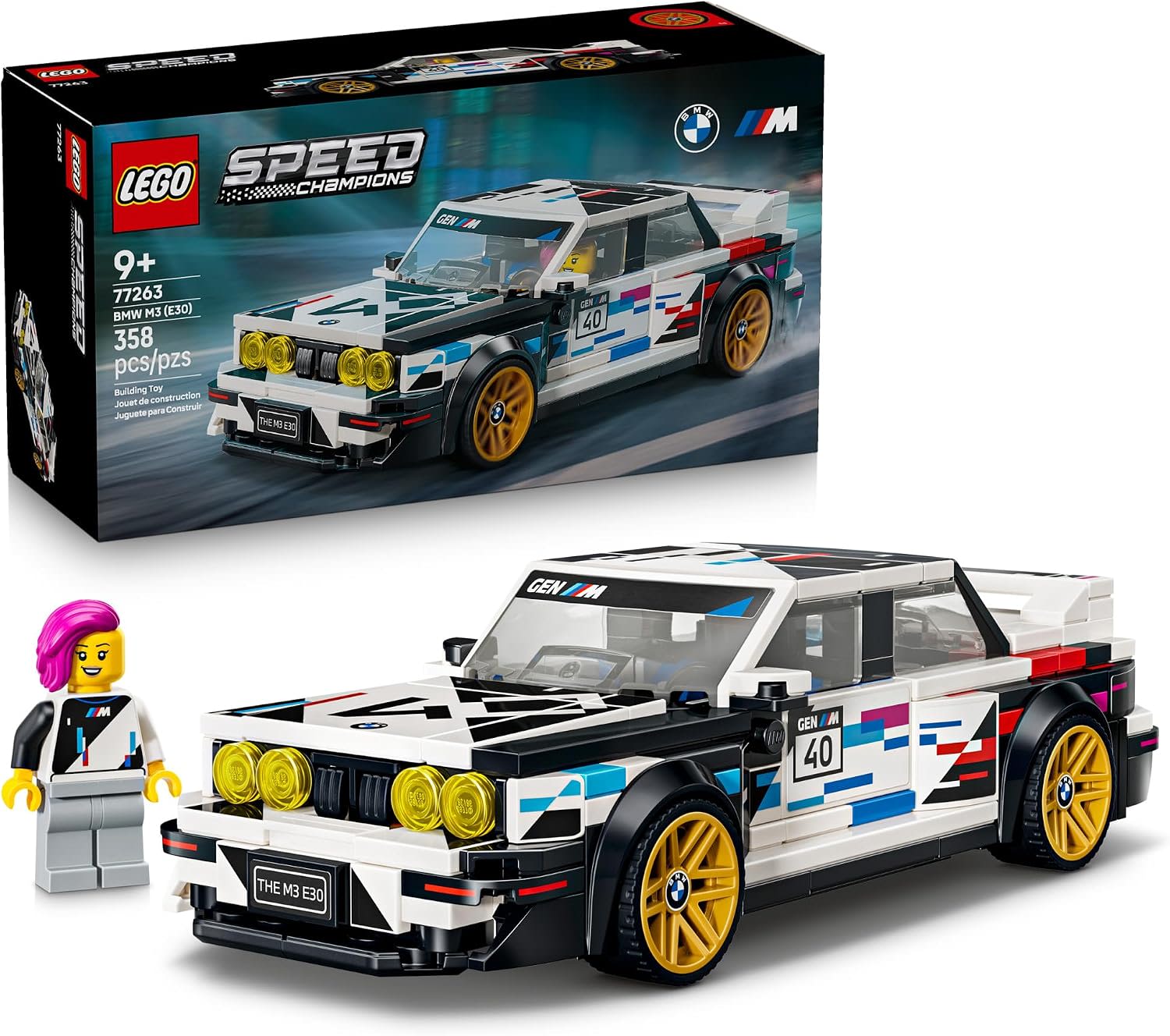 LEGO Speed Champions BMW M3 E30 Building Set 77263