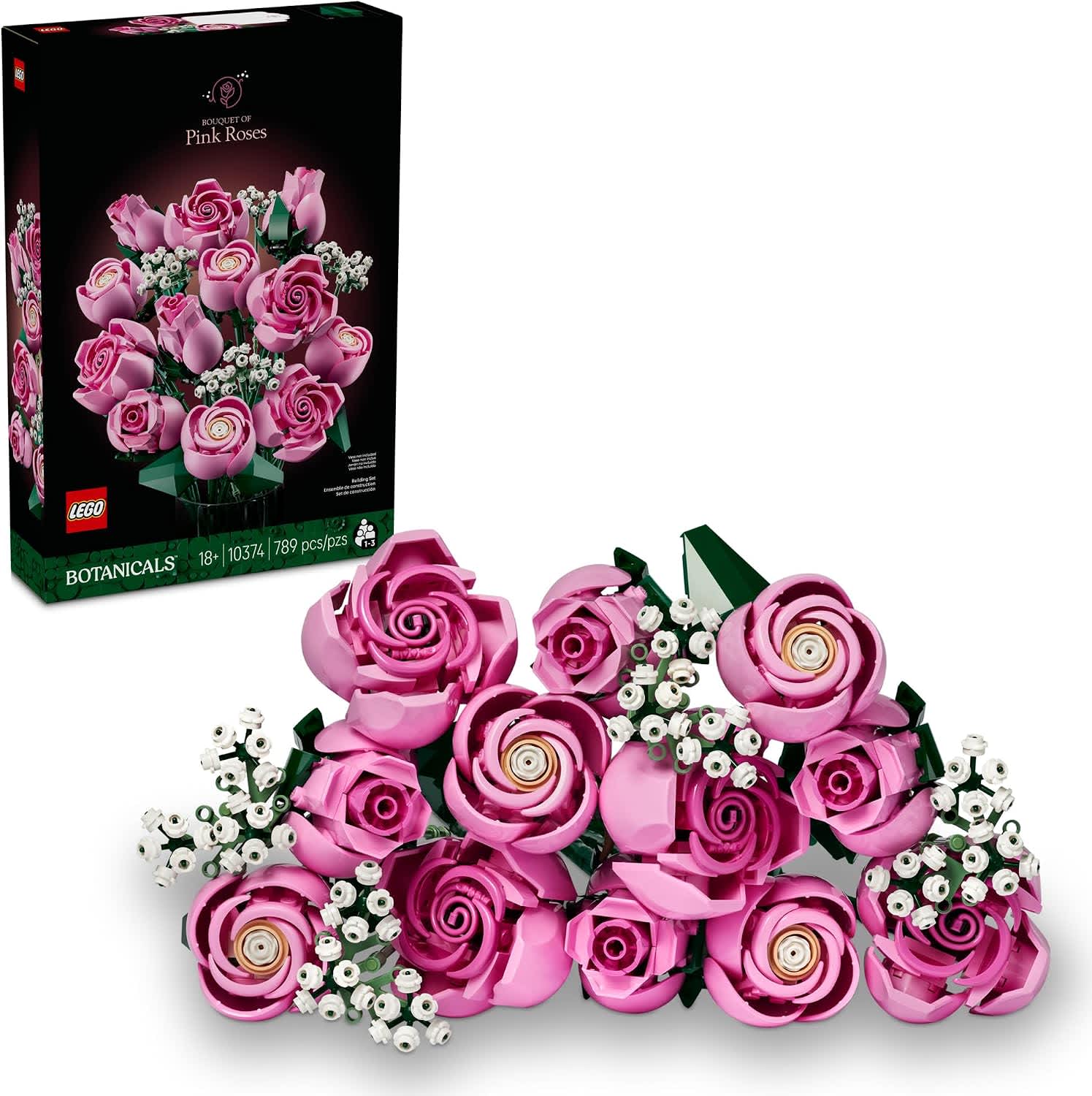 LEGO Botanicals Bouquet of Pink Roses Set 10374
