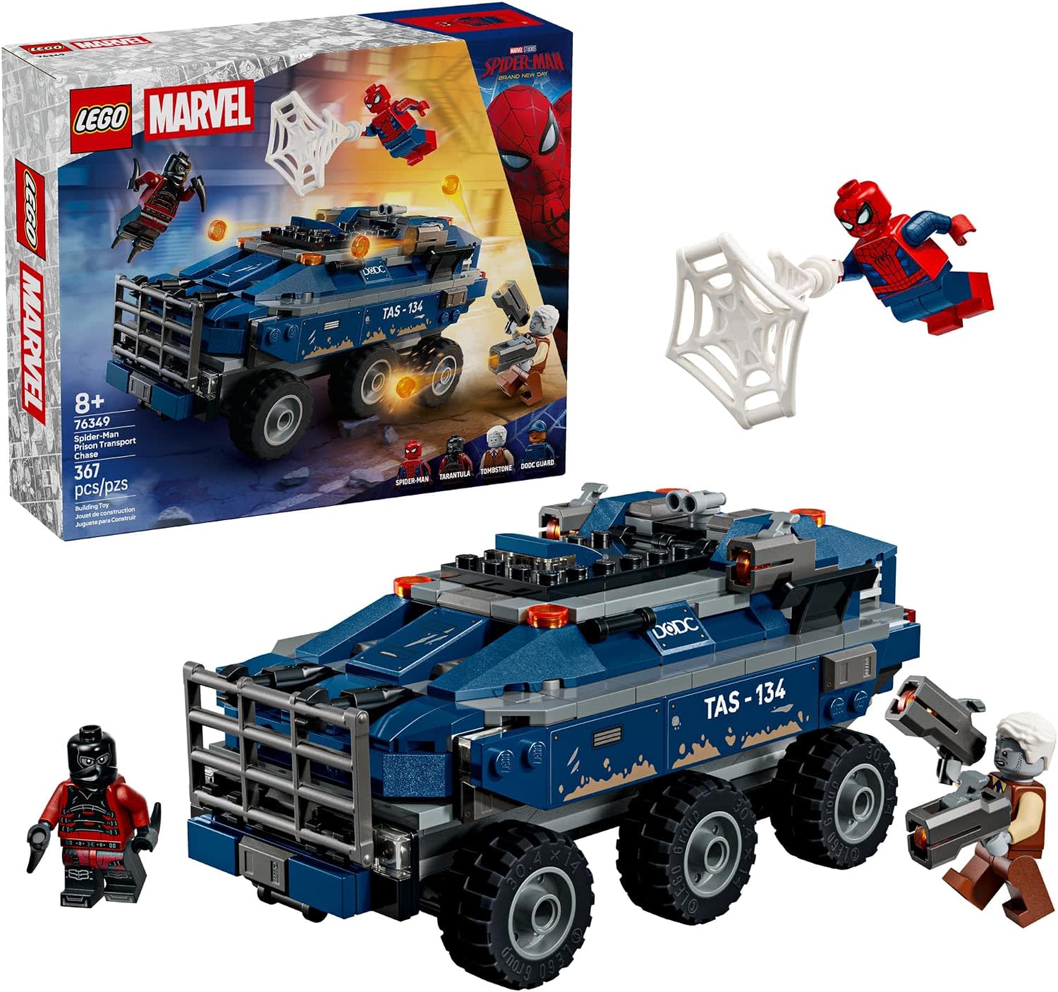 LEGO Marvel Spider-Man Prison Transport Chase 76349