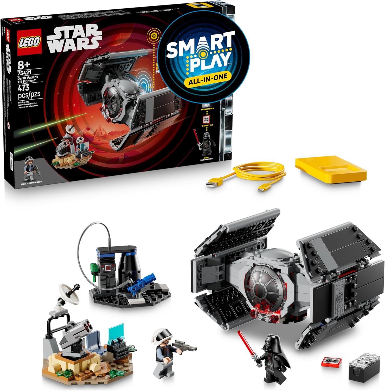 LEGO Star Wars SMART Play Darth Vader’s TIE Fighter 75421