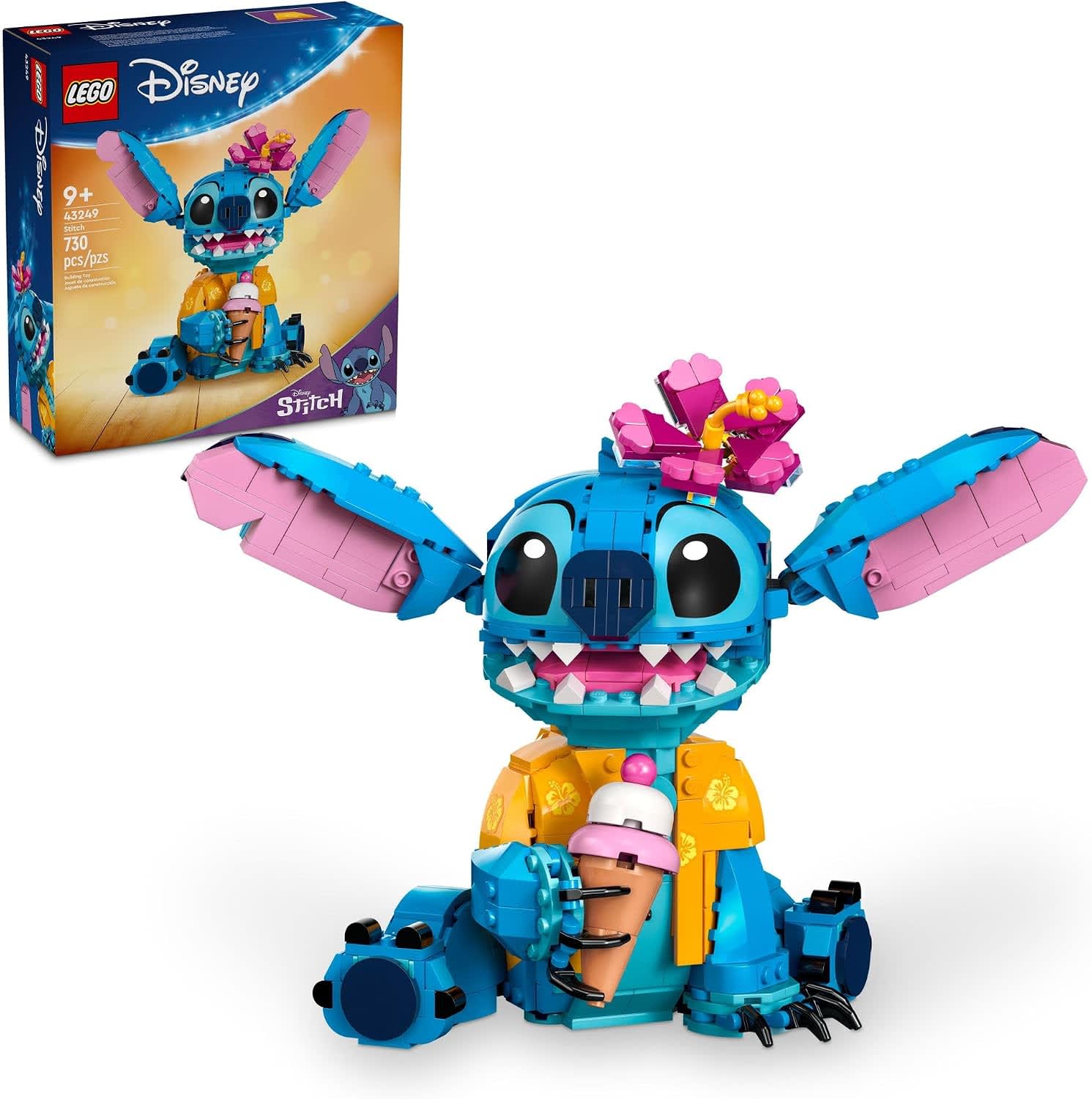 LEGO Disney Lilo & Stitch Buildable Stitch Figure 43249