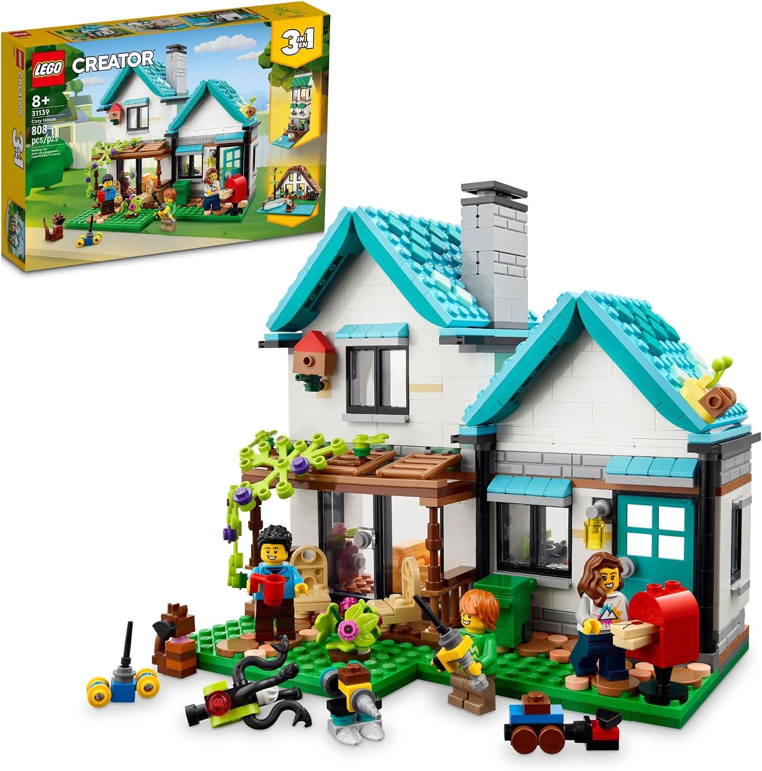 LEGO Creator 3-in-1 Cozy House Building Set 31139