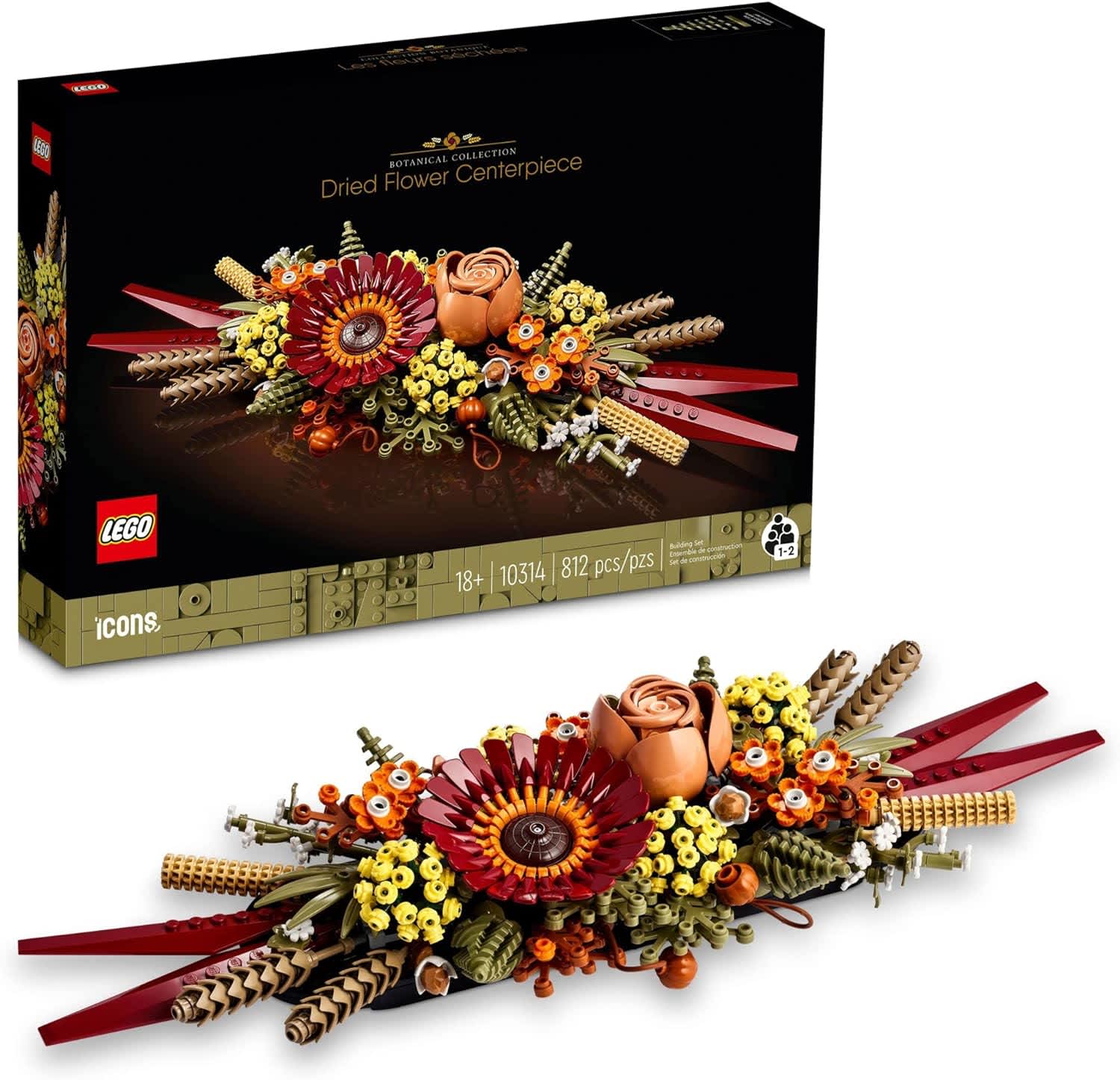 LEGO Icons Dried Flower Centerpiece Building Set 10314