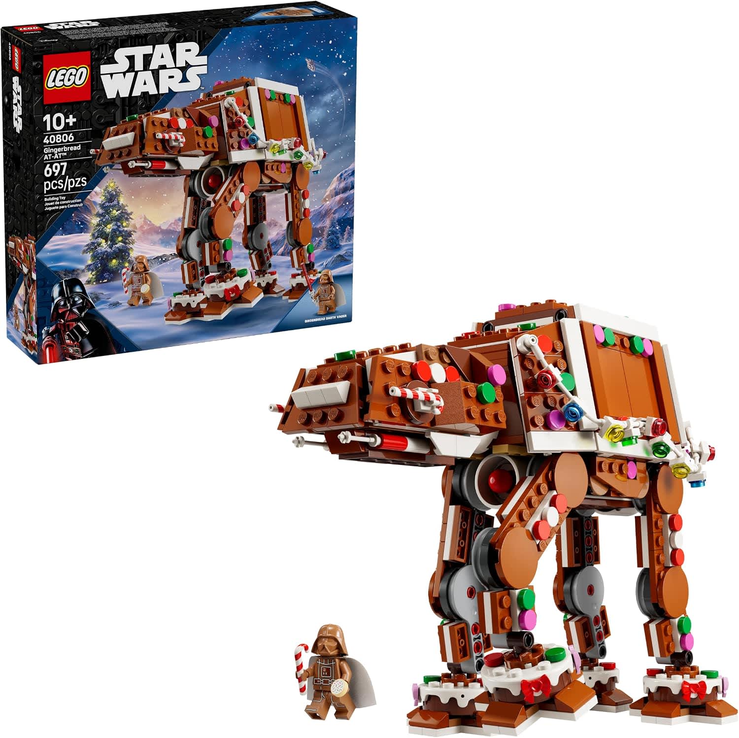 LEGO Star Wars Gingerbread AT-AT Walker Building Set 40806
