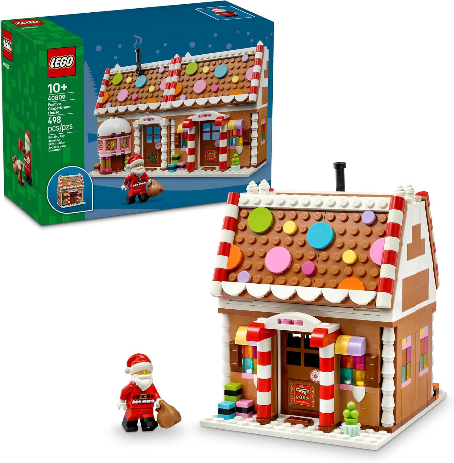 LEGO Festive Gingerbread House Building Set 40809