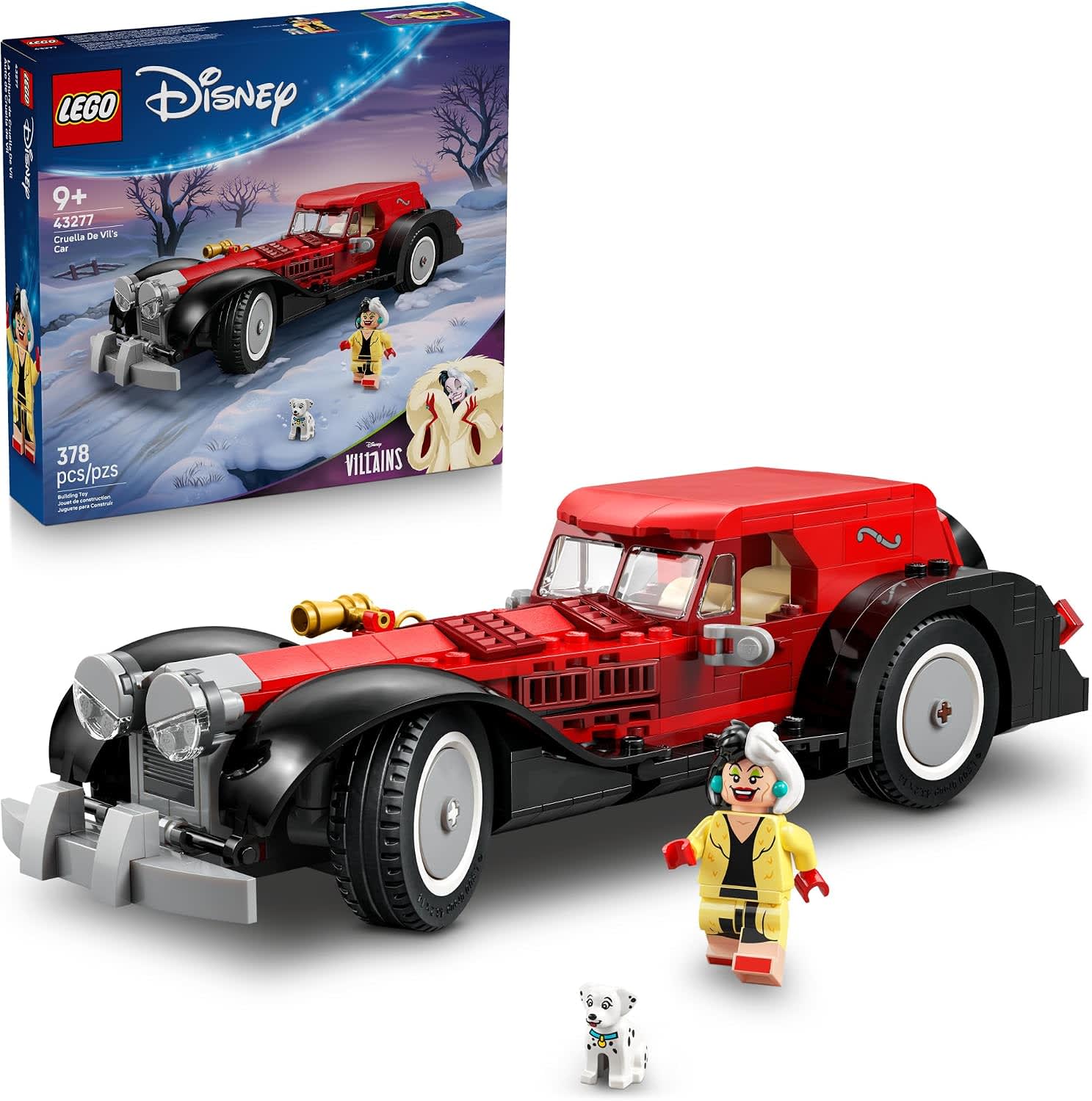 LEGO Disney Cruella De Vil’s Car 43277 Building Set