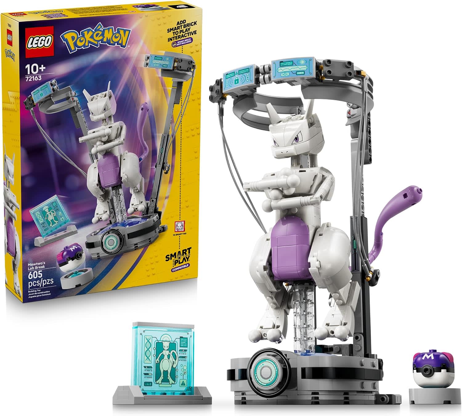 LEGO Pokémon SMART Play: Mewtwo’s Lab Break 72163