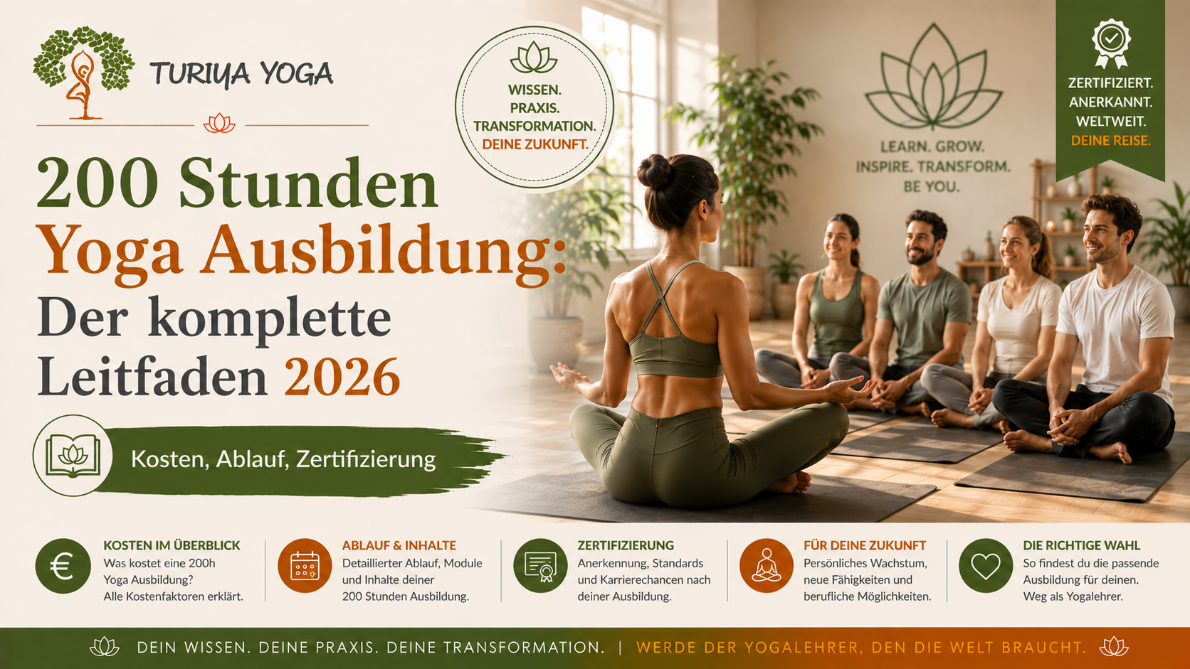 200 Stunden Yoga Ausbildung 2026: Kosten, Ablauf & Zertifizierung