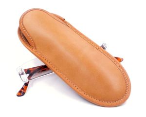 Leather reading glasses case