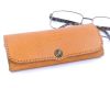 Hard leather glasses case 