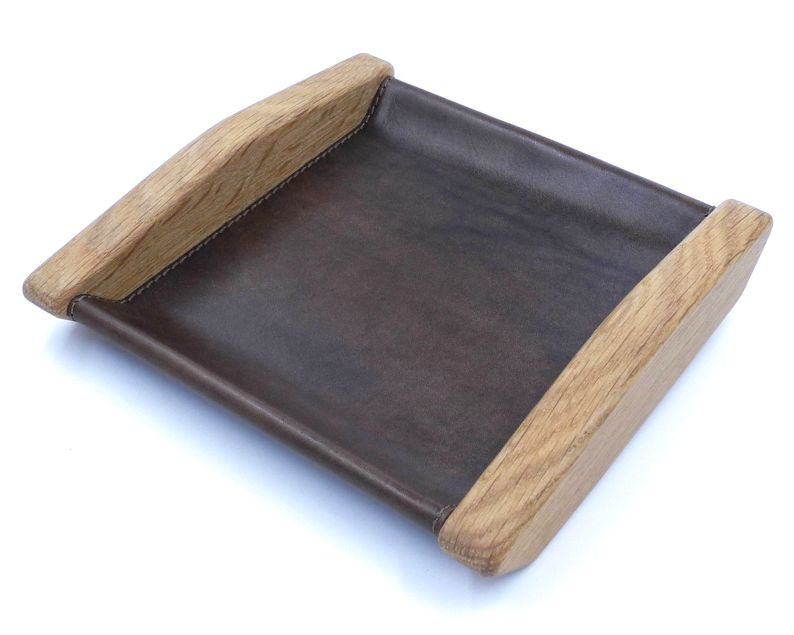 Wood and Leather tray