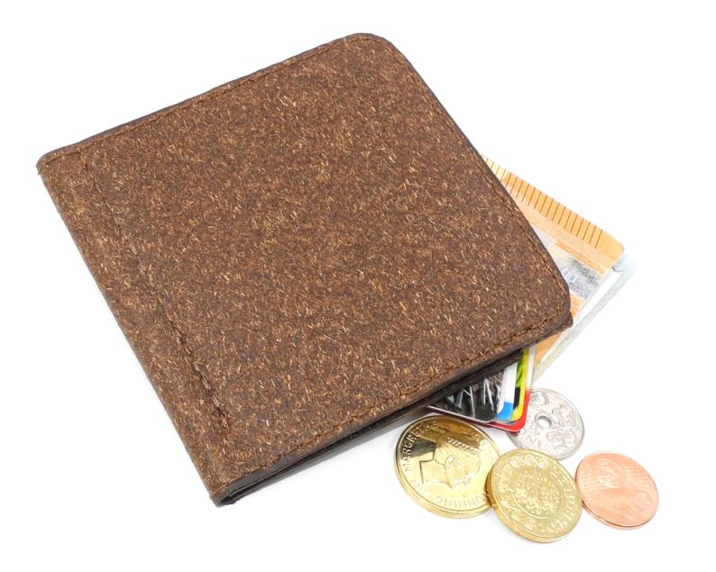 Palm fiber money clip wallet