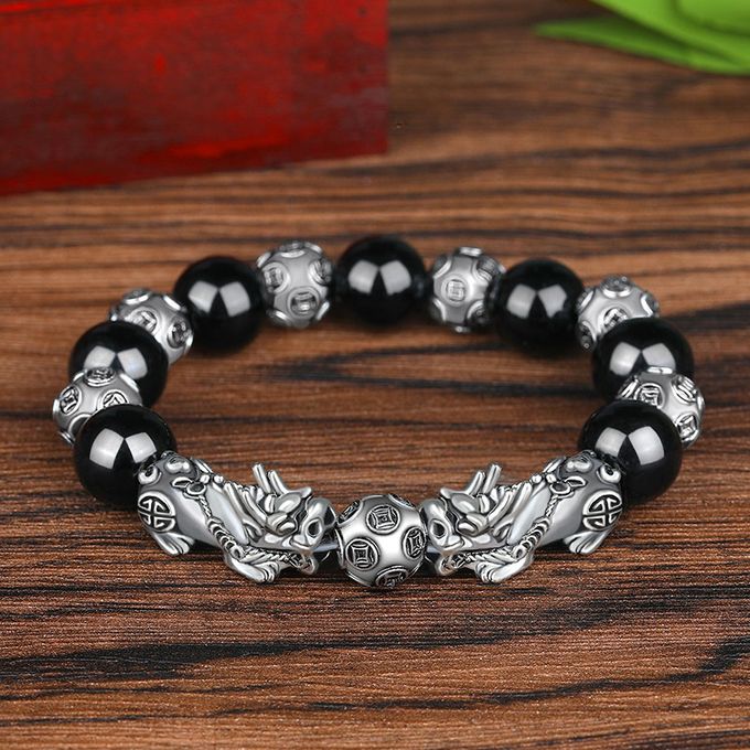 Feng shui store obsidian wealth bracelet