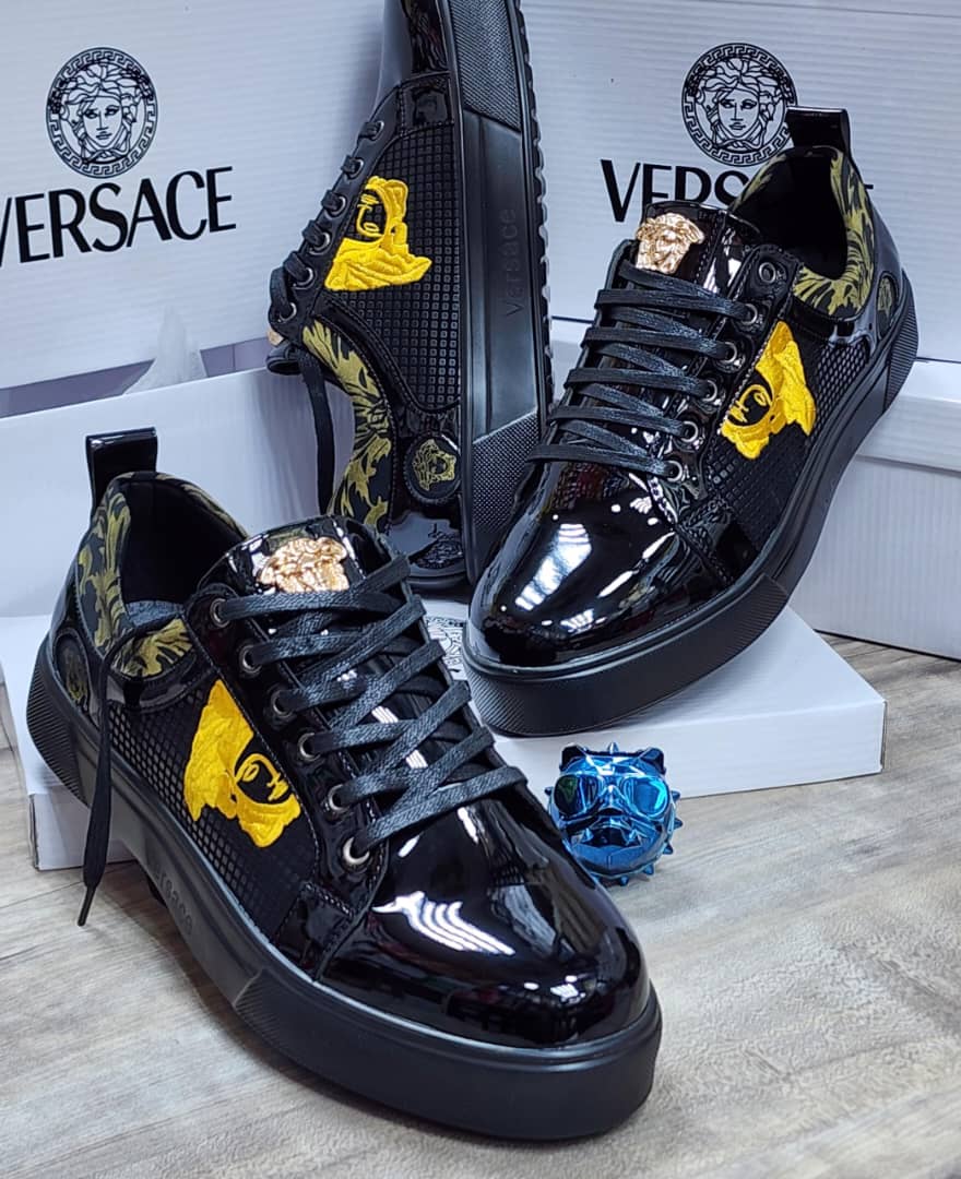 Odissea Sneakers Versace Shoes Discount Odissea Sneakers Gold Shoes Versace  Men Shoes Sale Wholesale, image size:880x1080