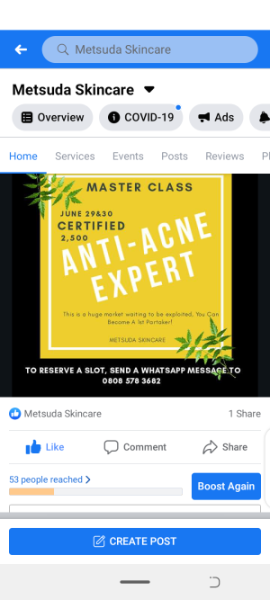 Anti-acne master class