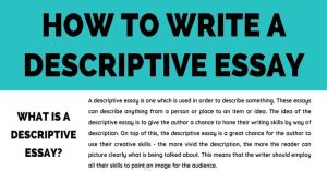 How to write descriptive easy