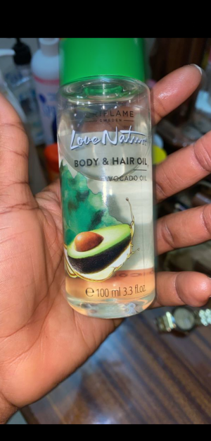 Love nature body and hair oil avocado oil