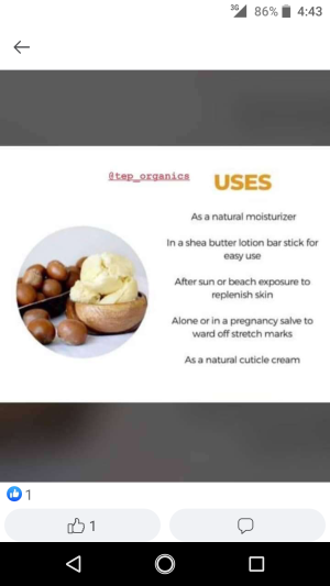 Unrefined shea butter