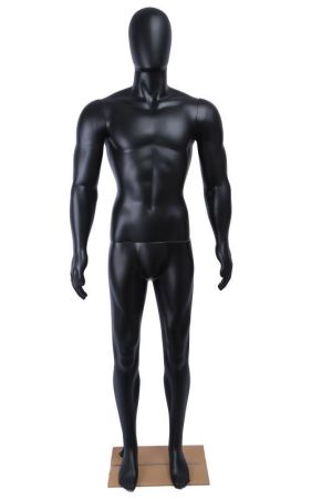 Full body glossy black man mannequin