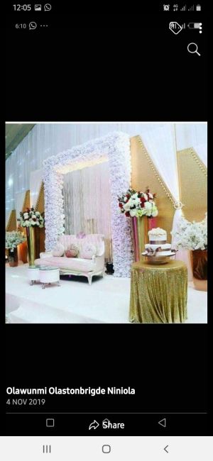 Event decorations and catering