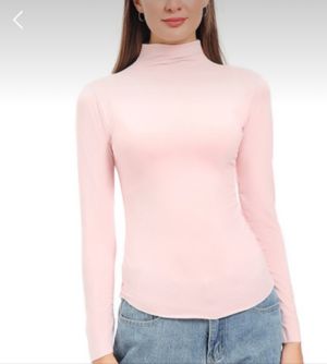 Turtle neck longsleeve- pink -m