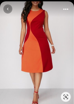 Women office a-line dress