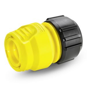 Hose coupling entry with label